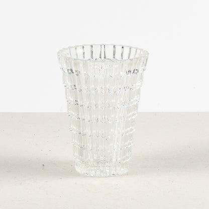 vaso in vetro istoriato stile liberty