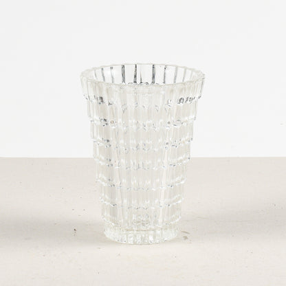 vaso in vetro istoriato stile liberty
