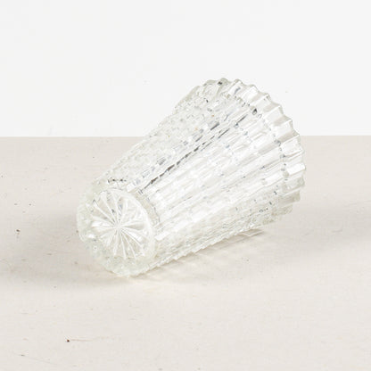 vaso in vetro istoriato stile liberty
