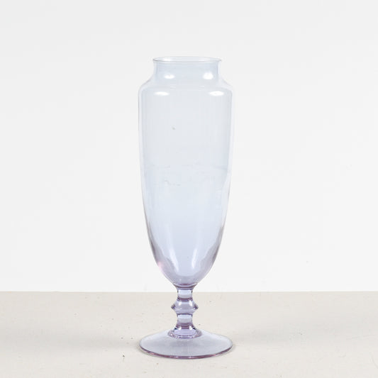 Vaso in vetro lavorato a mano