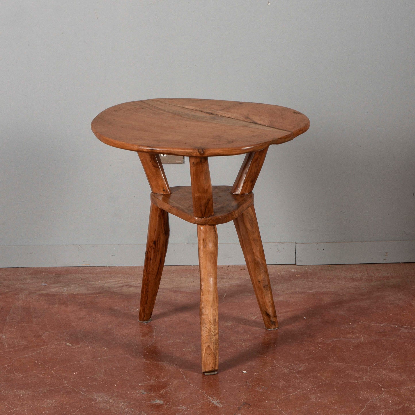 Tavolino in legno massetto stile rustico
