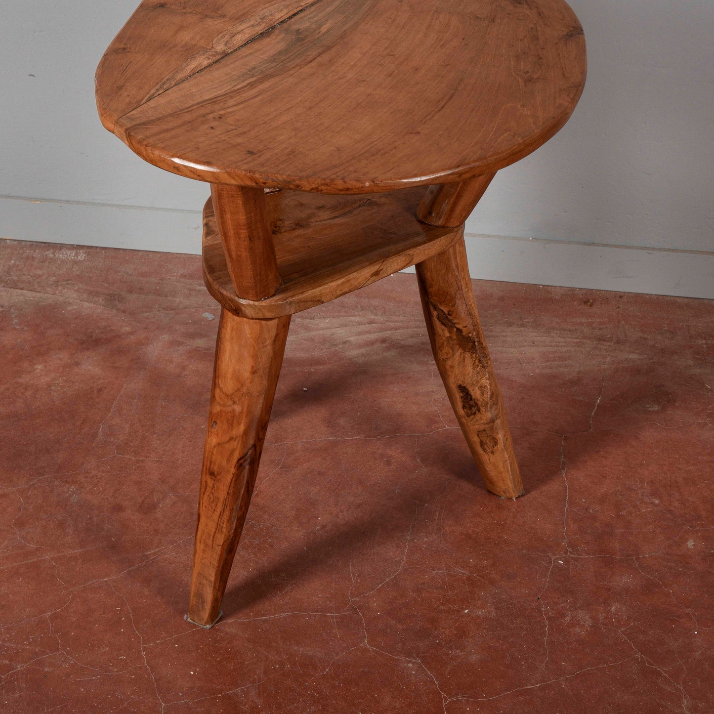 Tavolino in legno massetto stile rustico