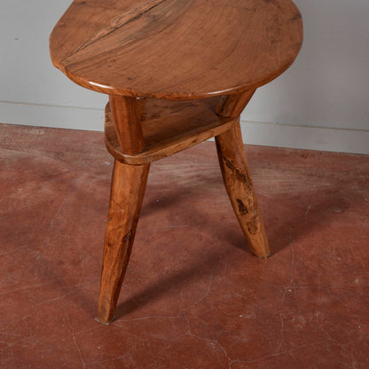 Tavolino in legno massetto stile rustico
