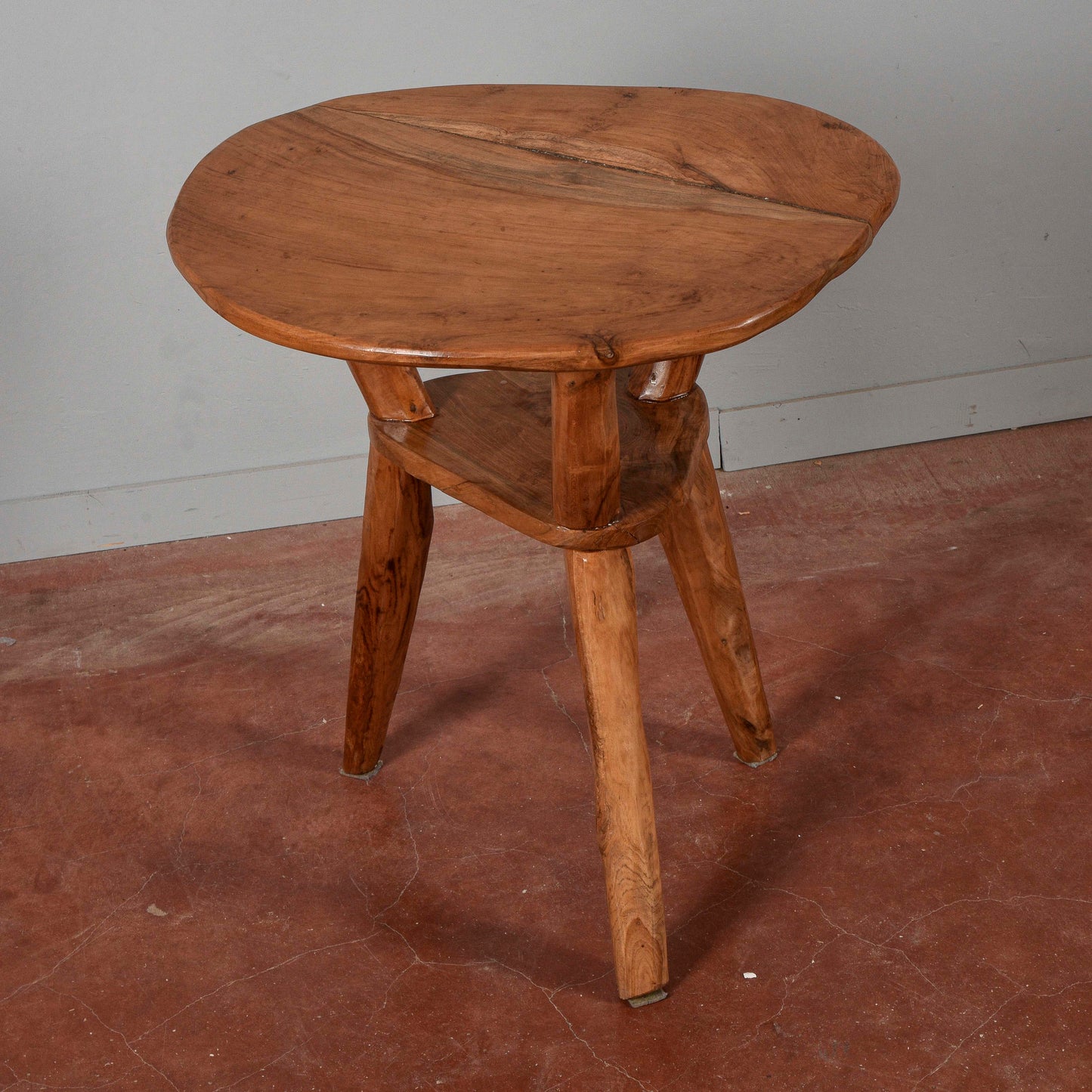Tavolino in legno massetto stile rustico