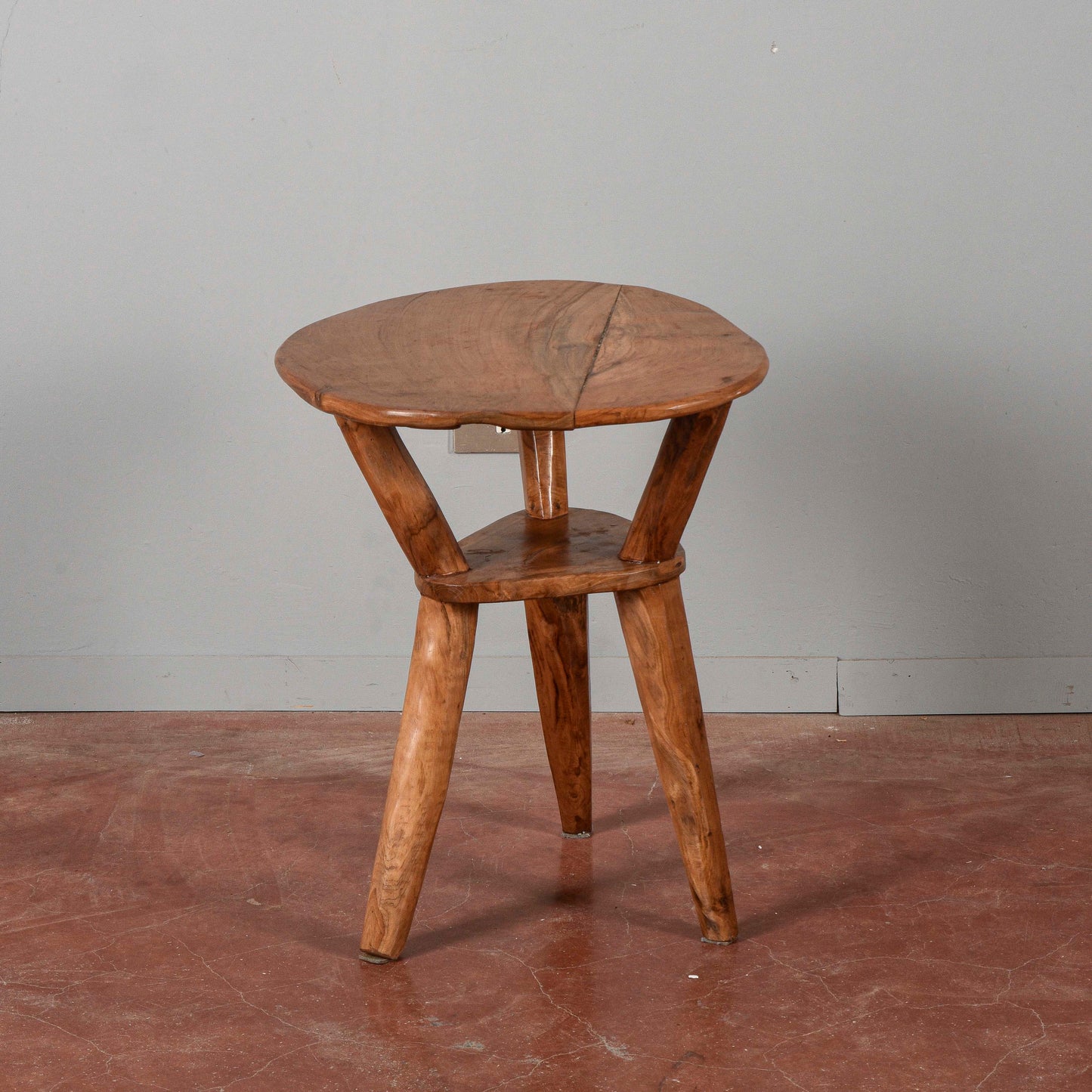 Tavolino in legno massetto stile rustico