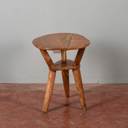 Tavolino in legno massetto stile rustico