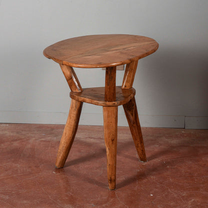 Tavolino in legno massetto stile rustico