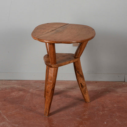 Tavolino in legno massetto stile rustico