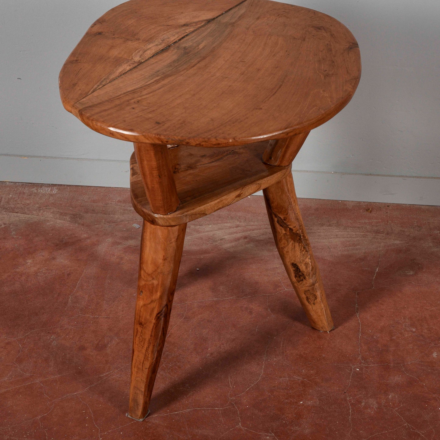 Tavolino in legno massetto stile rustico