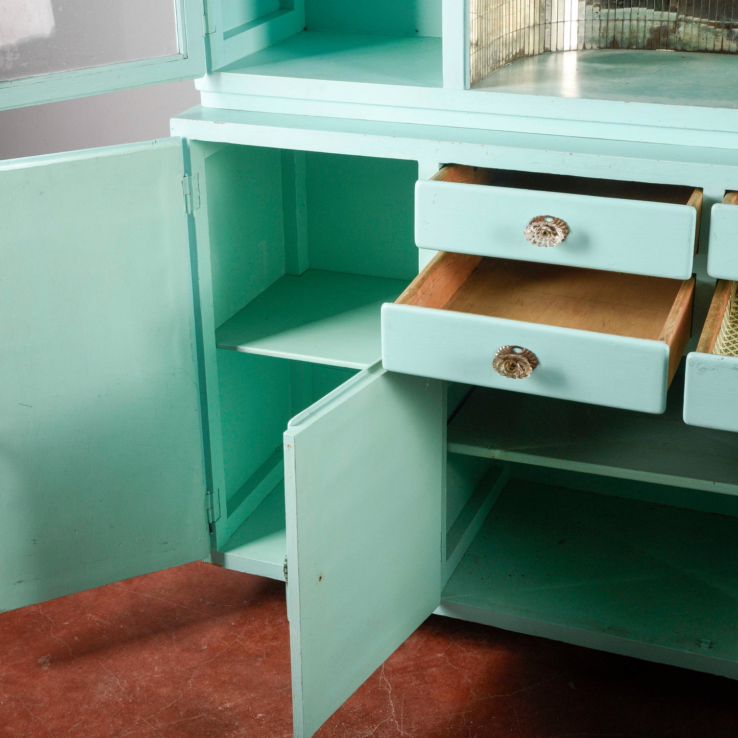 Mobile credenza cucina anni 50 verniciata mid century