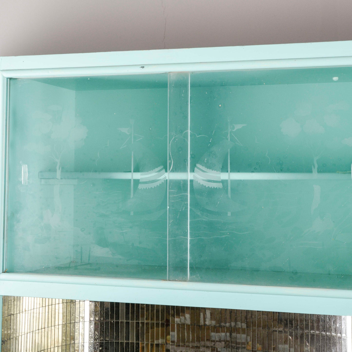 Mobile credenza cucina anni 50 verniciata mid century