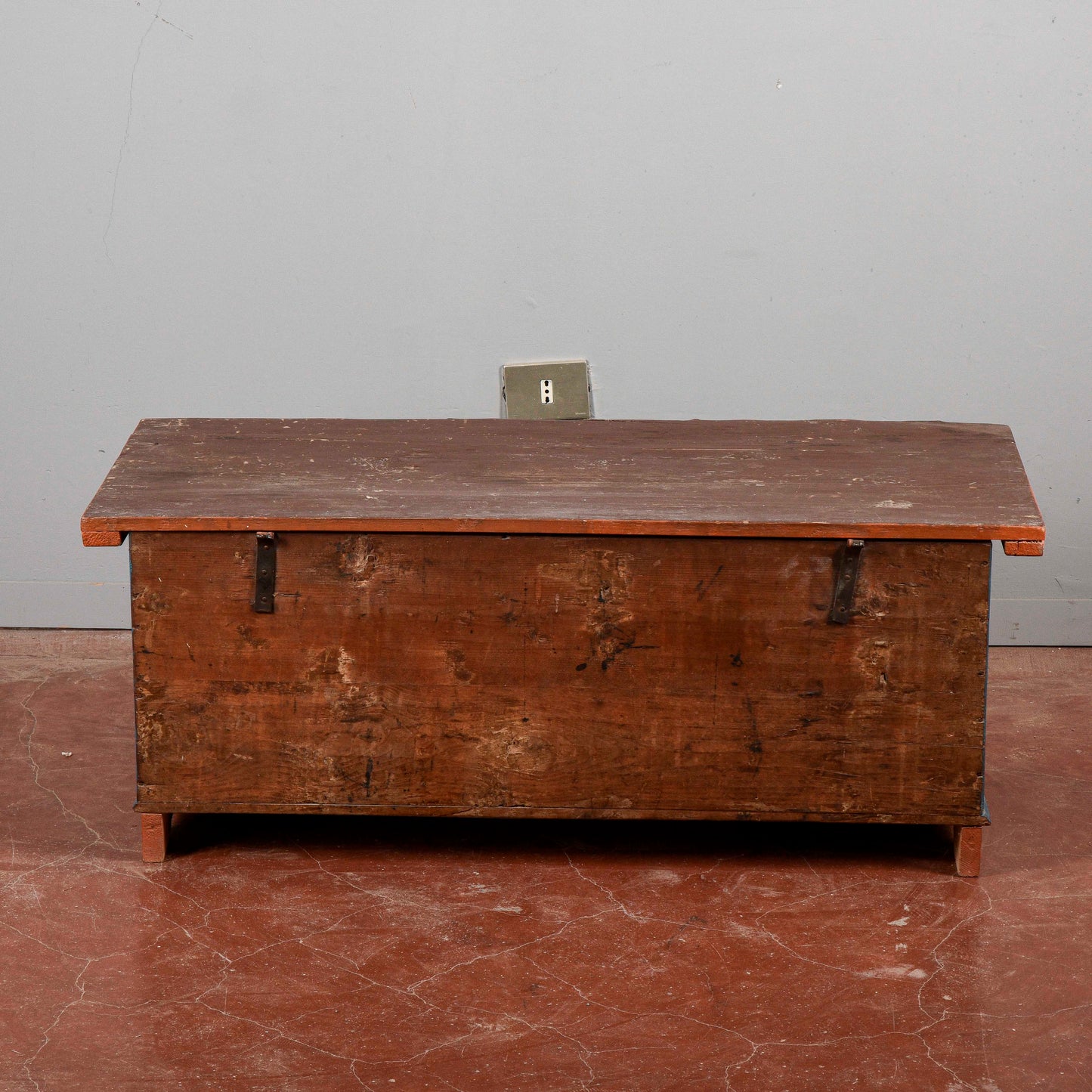 Cassa dipinta in abete epoca primo 900