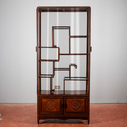Credenza libreria vetrina teca orientale Art Nouveau