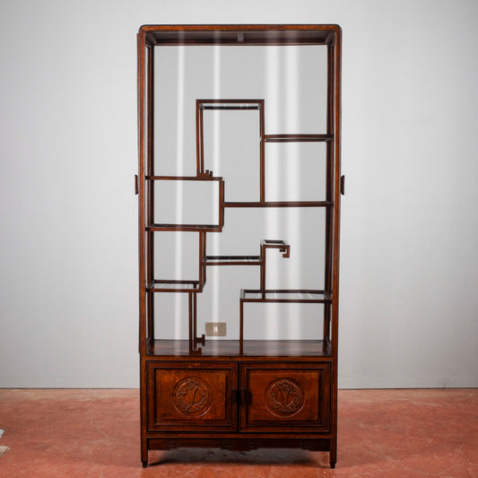 Credenza libreria vetrina teca orientale Art Nouveau