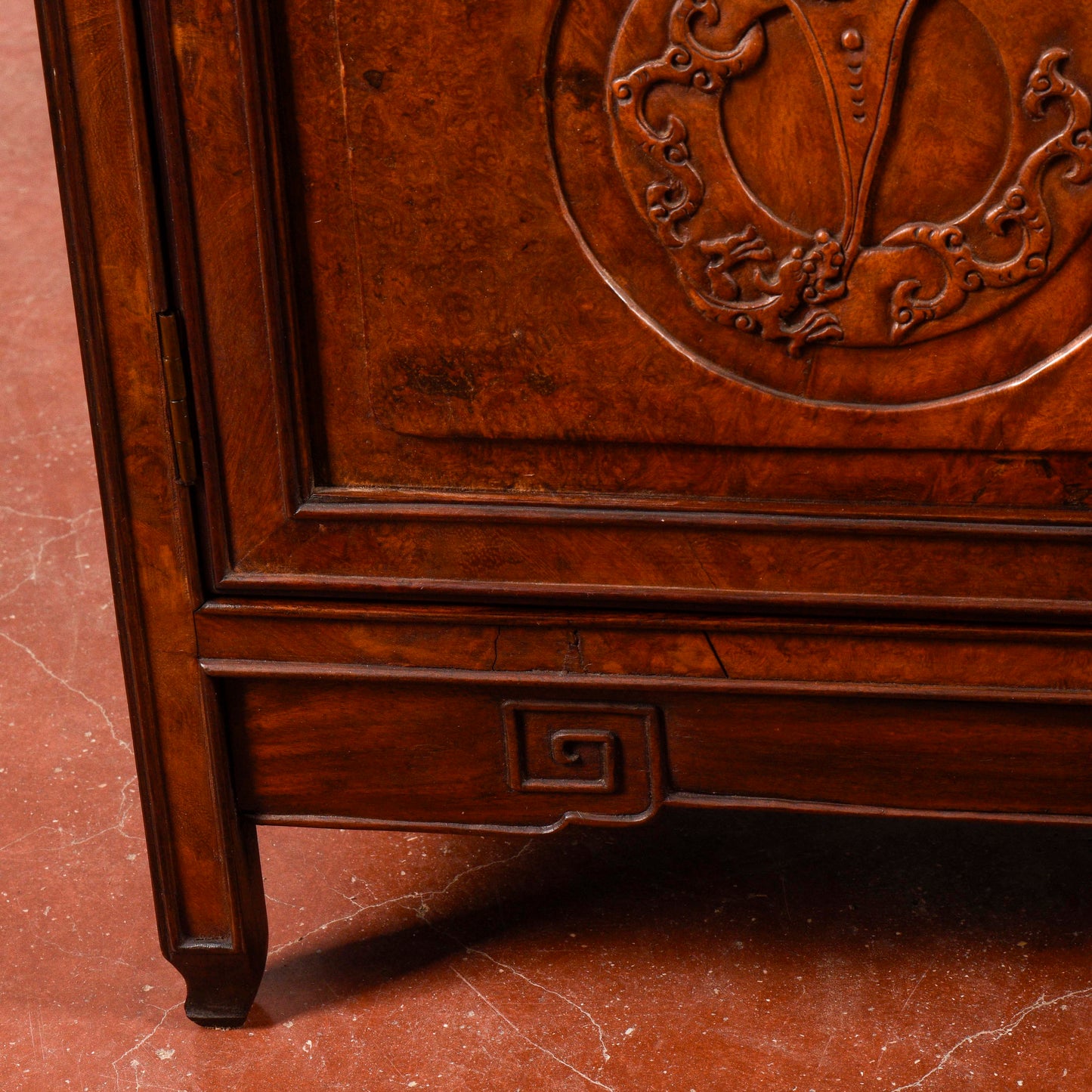 Credenza libreria vetrina teca orientale Art Nouveau
