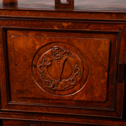 Credenza libreria vetrina teca orientale Art Nouveau