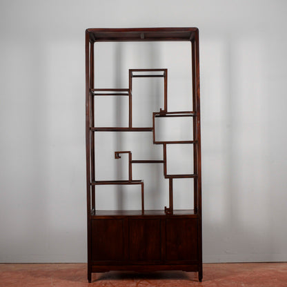 Credenza libreria vetrina teca orientale Art Nouveau