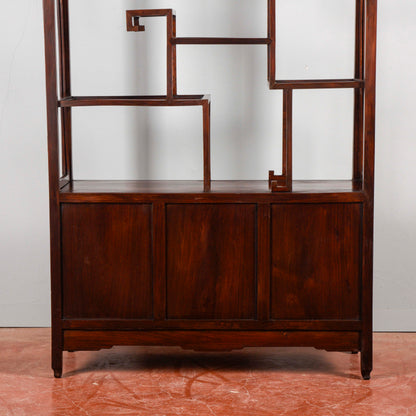 Credenza libreria vetrina teca orientale Art Nouveau