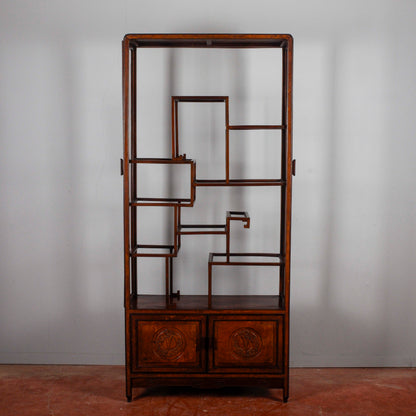 Credenza libreria vetrina teca orientale Art Nouveau