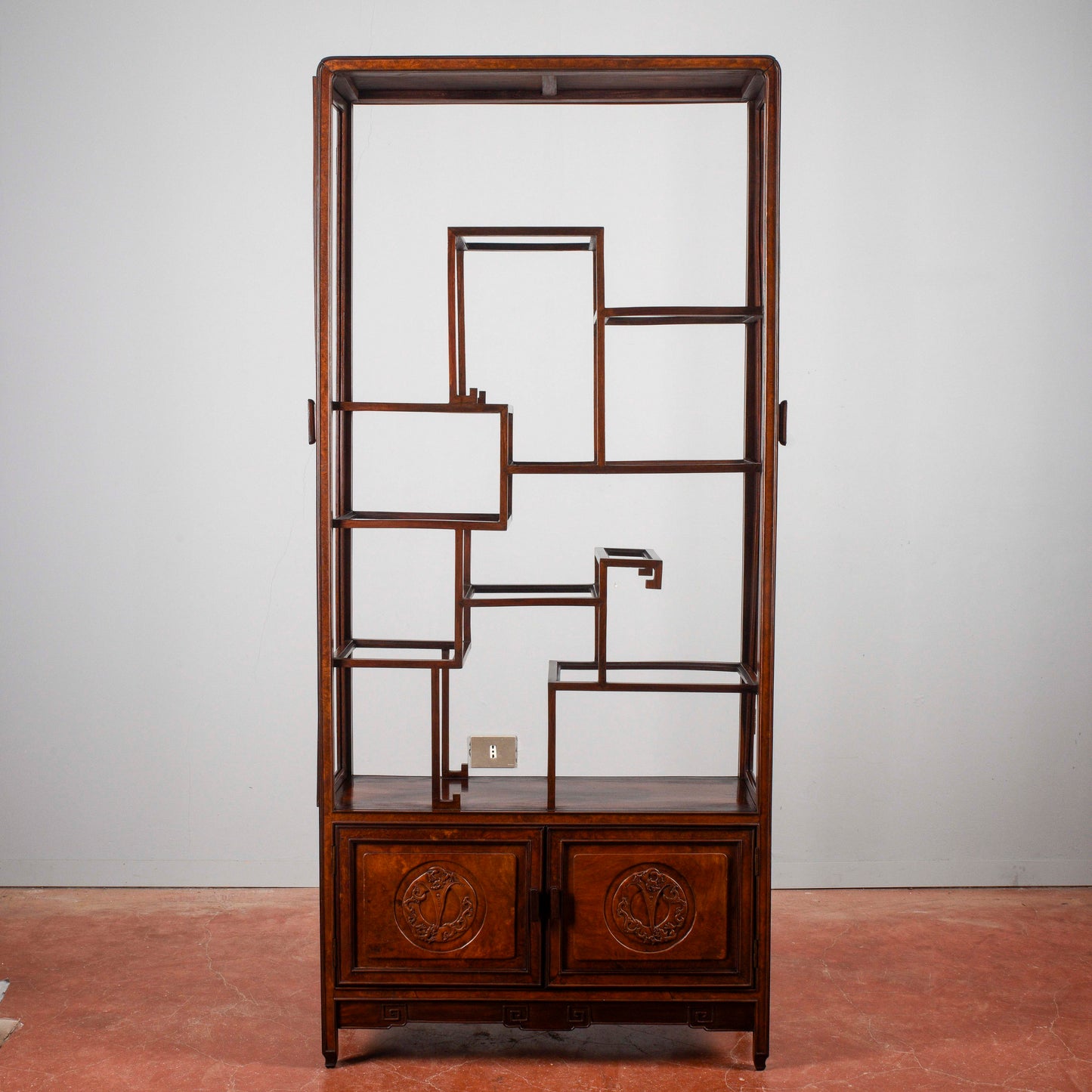 Credenza libreria vetrina teca orientale Art Nouveau