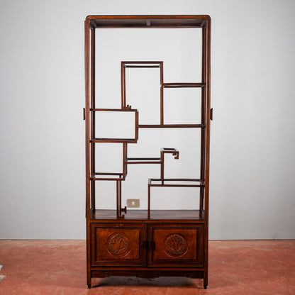 Credenza libreria vetrina teca orientale Art Nouveau