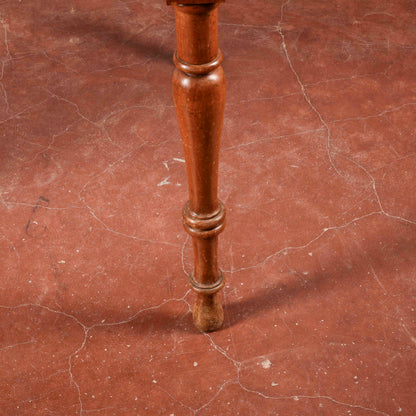 Tavolo legno massello gambe tornite cassetto