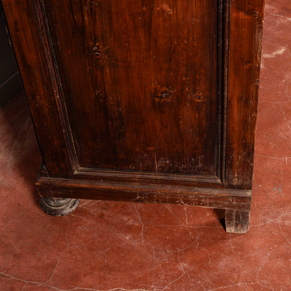 Credenza con piattaia in abete epoca fine XIX secolo