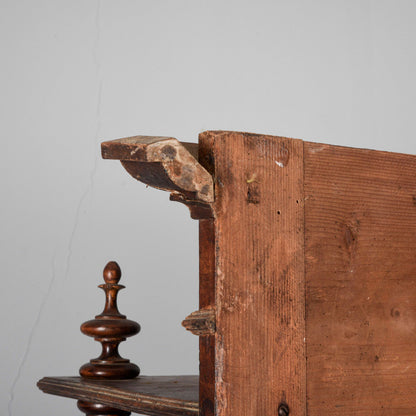 Credenza con piattaia in abete epoca fine XIX secolo