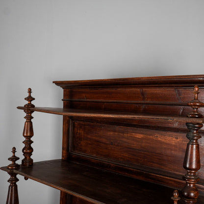 Credenza con piattaia in abete epoca fine XIX secolo