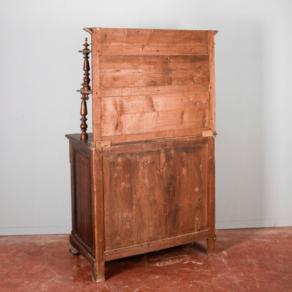 Credenza con piattaia in abete epoca fine XIX secolo