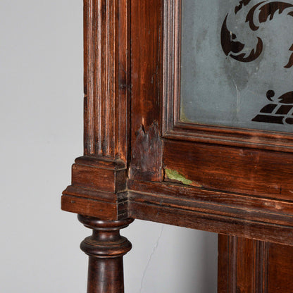 Credenza doppio corpo fine XIX secolo