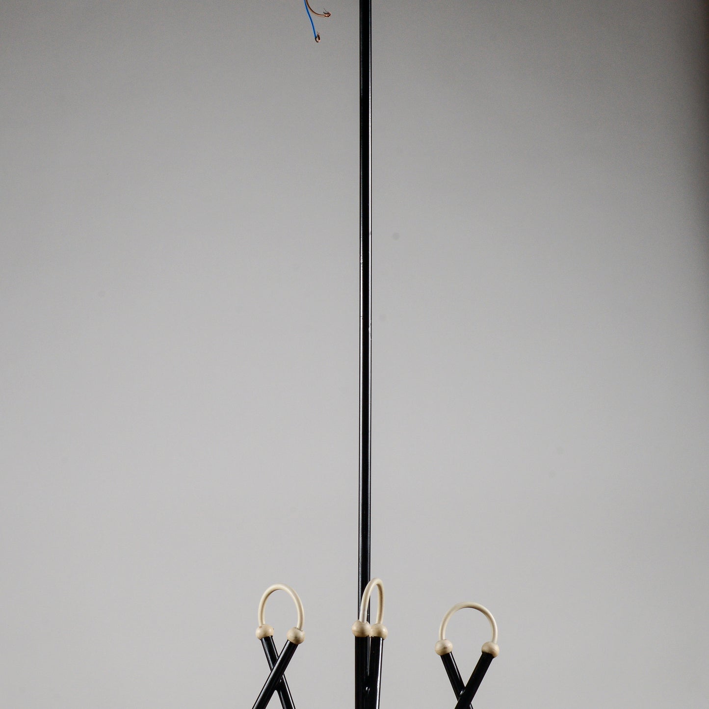 Lampadario vintage restaurato metà secolo stile Stilnovo
