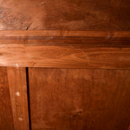 Credenza art déco con specchiera piano in marmo nero venato