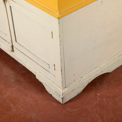 Madia credenza epoca fine XIX secolo in abete bicolore