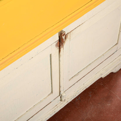 Madia credenza epoca fine XIX secolo in abete bicolore