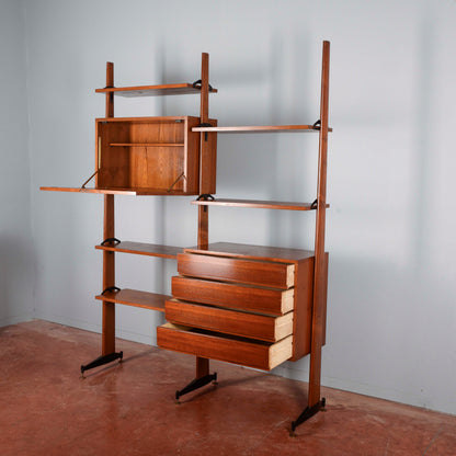 Libreria credenza svedese a giorno vintage