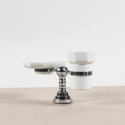 set da bagno porta spazzolini e porta sapone