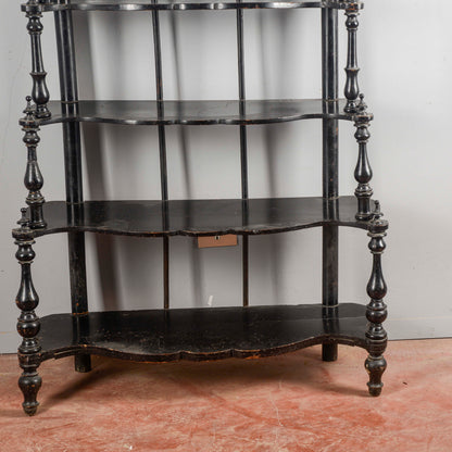 Etagere libreria scaffali a giorno epoca 800