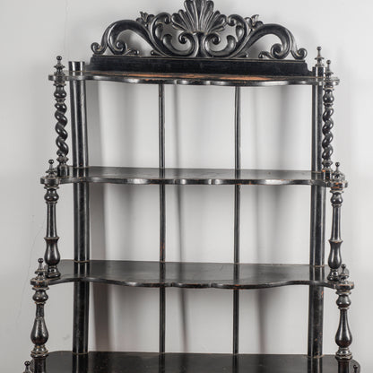 Etagere libreria scaffali a giorno epoca 800