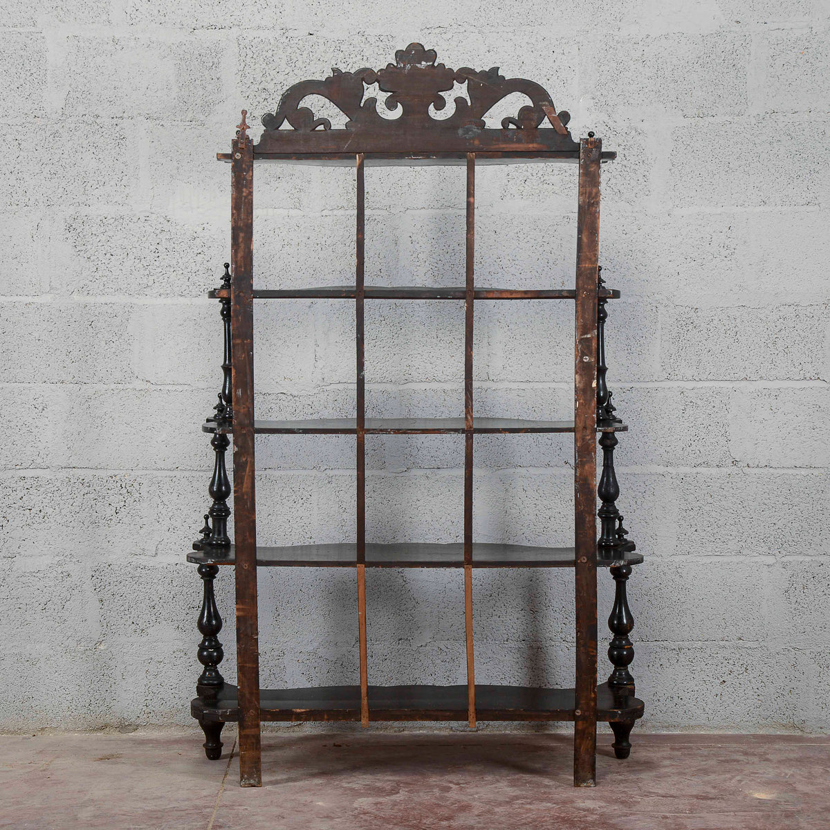 Etagere libreria scaffali a giorno epoca 800