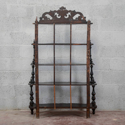 Etagere libreria scaffali a giorno epoca 800