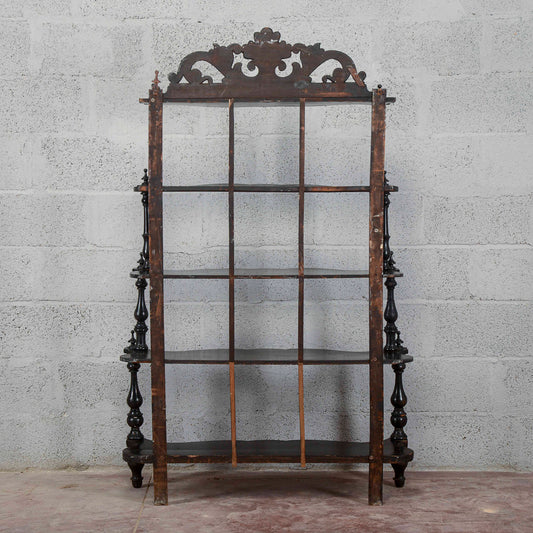 Etagere libreria scaffali a giorno epoca 800