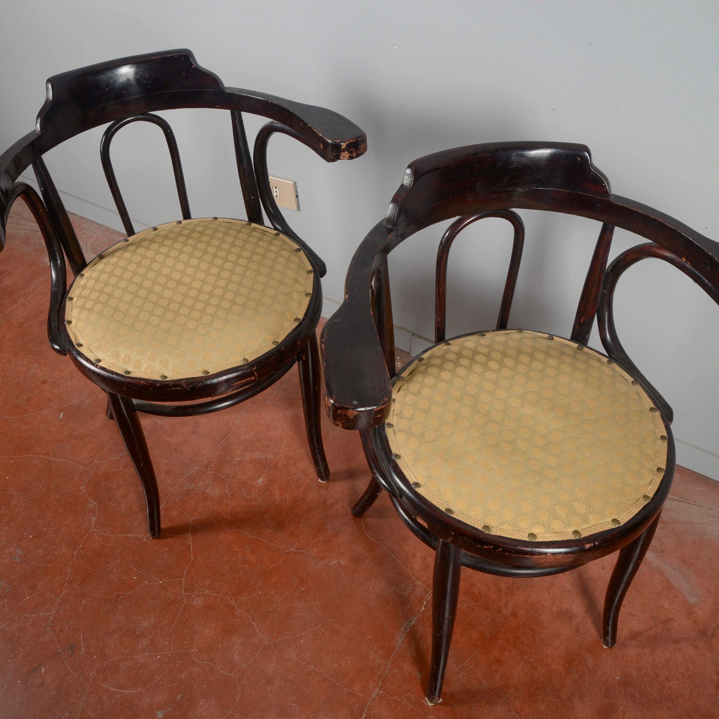 coppia poltroncine antiche stile thonet