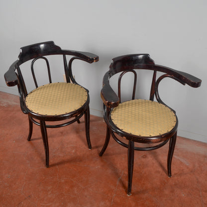 coppia poltroncine antiche stile thonet