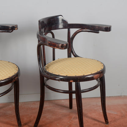 coppia poltroncine antiche stile thonet