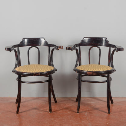 coppia poltroncine antiche stile thonet