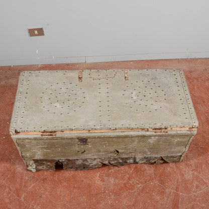 Antico Baule Da Restaurare