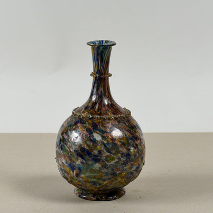 Bottiglia vaso anfora vetro opalescente Murano XX secolo