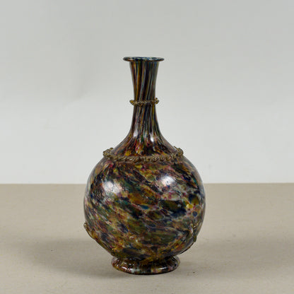Bottiglia vaso anfora vetro opalescente Murano XX secolo