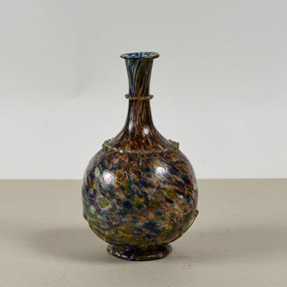 Bottiglia vaso anfora vetro opalescente Murano XX secolo